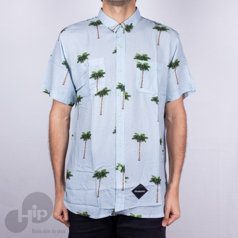 Camisa Hocks Tropical Azul Claro