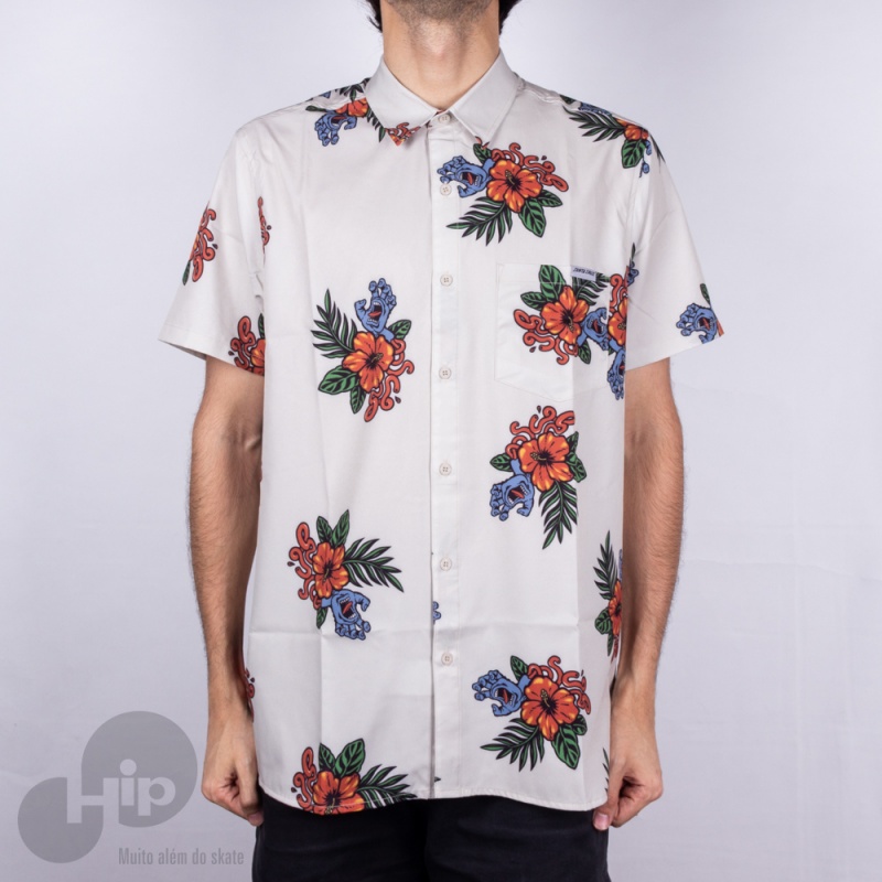 Camisa Santa Cruz Vacation Hand Bege