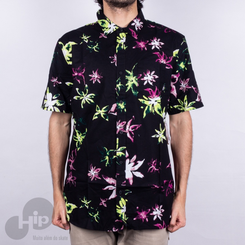 camisa floral vans