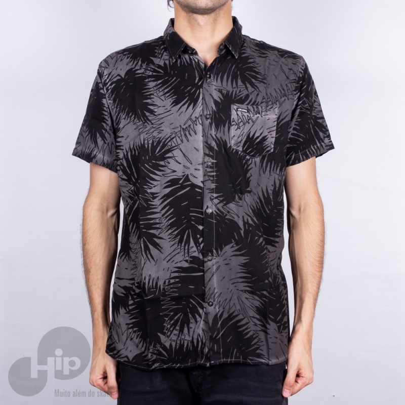 Camisa Volcom Leaf Stone Preta