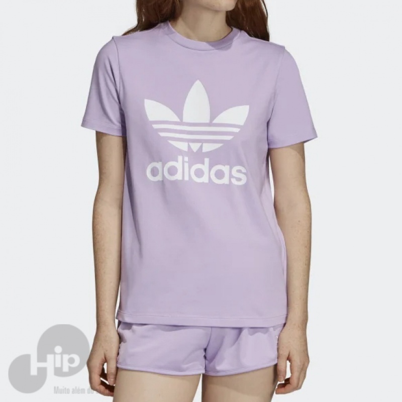 blusa adidas lilas