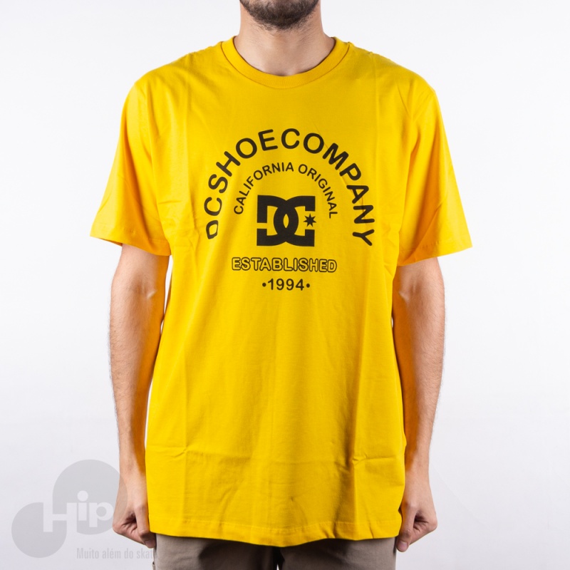 Camiseta Dc Shoes Cal Original Amarela