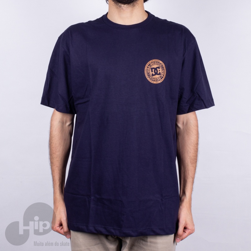 Camiseta Dc Shoes Circle Star Azul Escuro