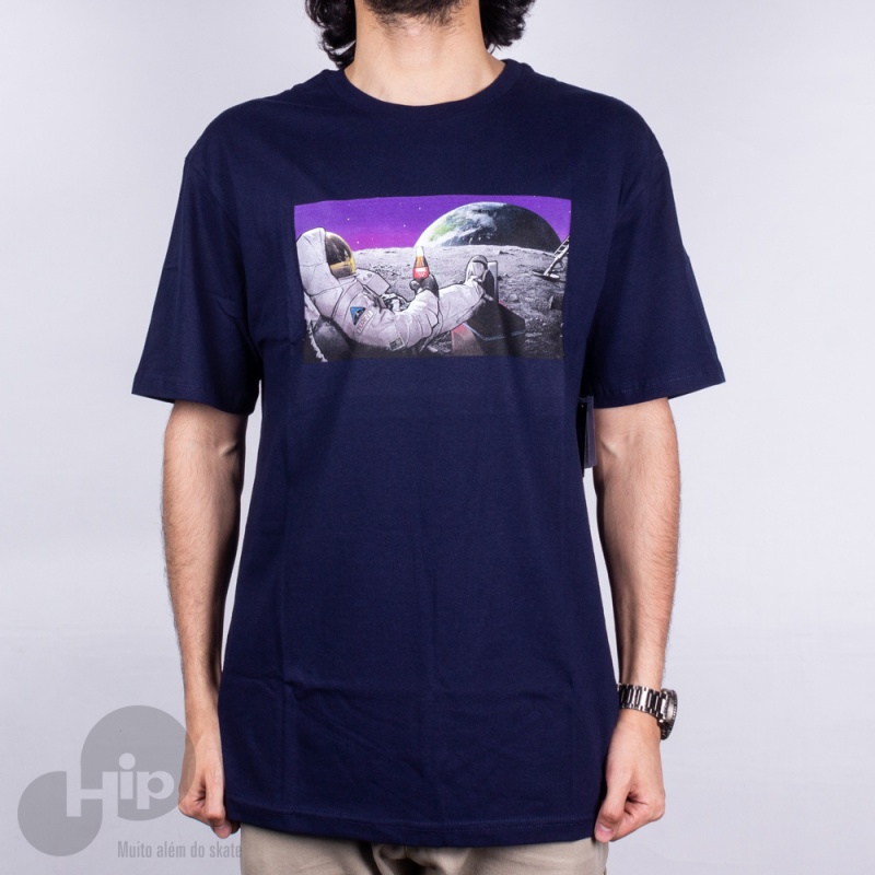 Camiseta Dgk Spaced Out Azul Escuro