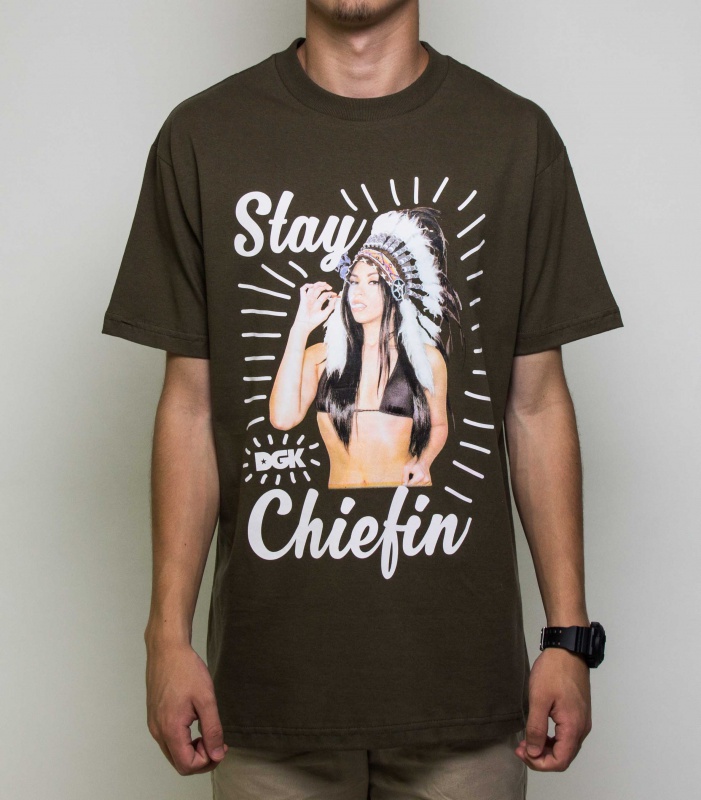 Camiseta Dgk Stay Chiefin Verde