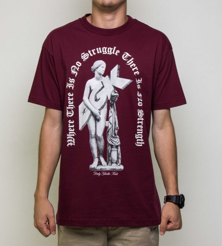 Camiseta Dgk Strength Bordo