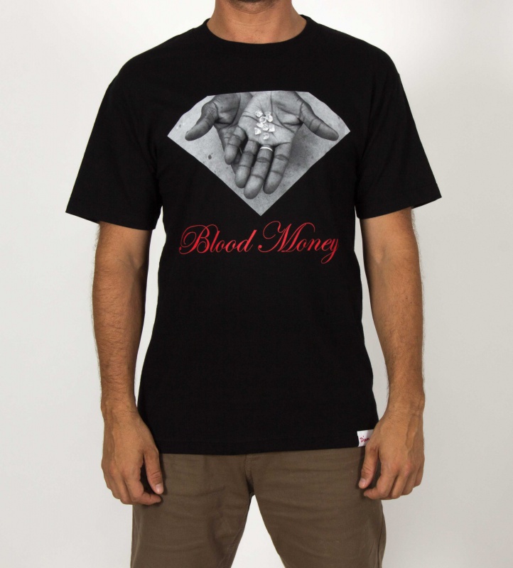 Camiseta Diamond Blood Money Preta