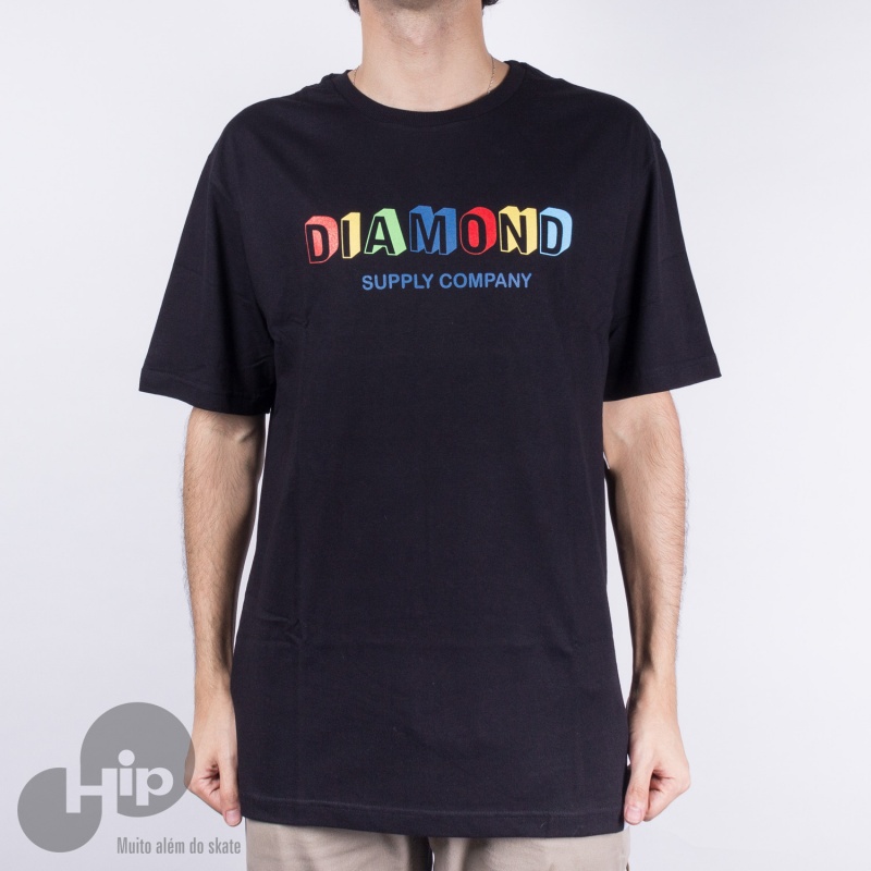 Camiseta Diamond Bulding Blocks Preta