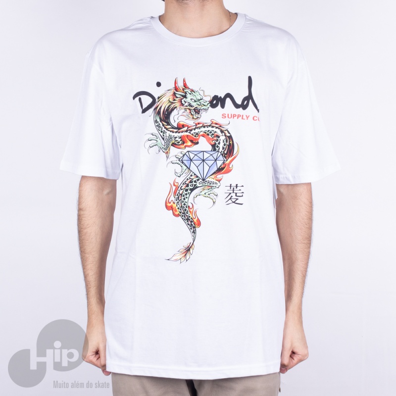 Camiseta Dragon - Branca - MR Lupas