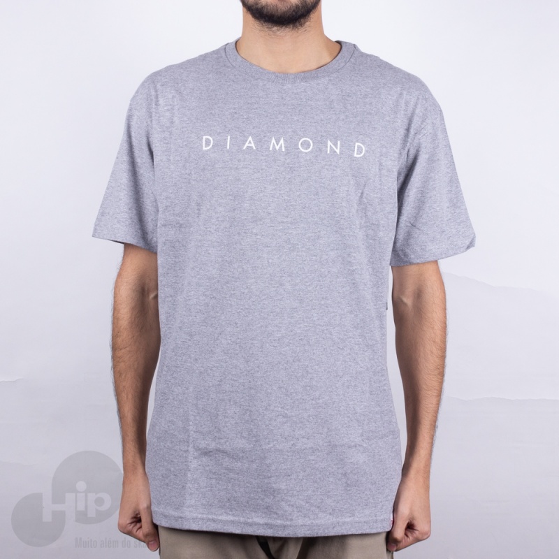 Camiseta Diamond Leeway Cinza Claro