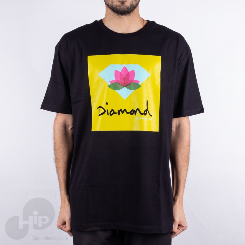 Camiseta Diamond Lotus Box Preta