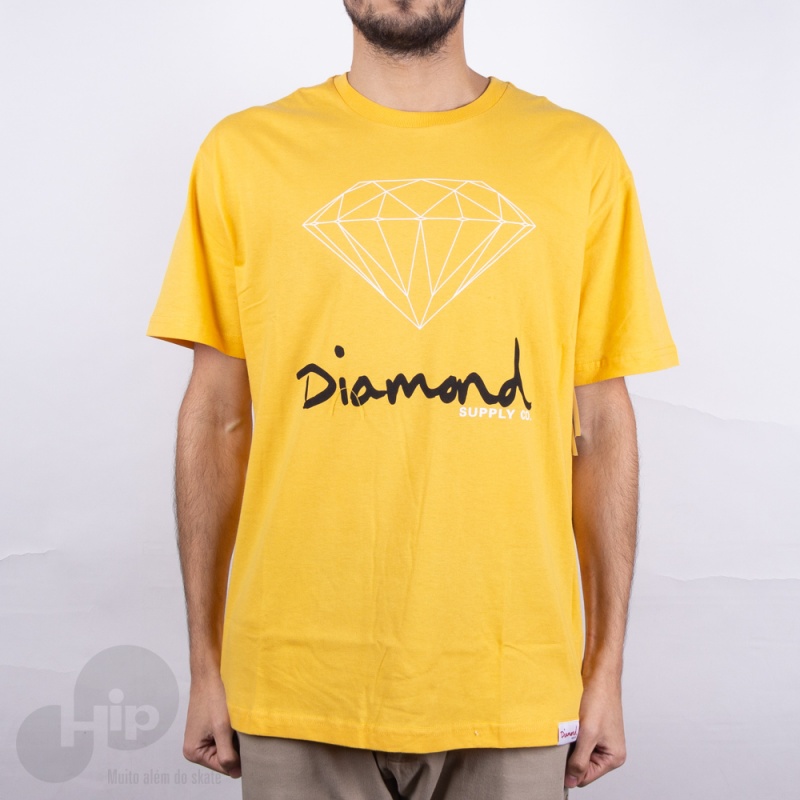 Camiseta Diamond Og Sign Amarela