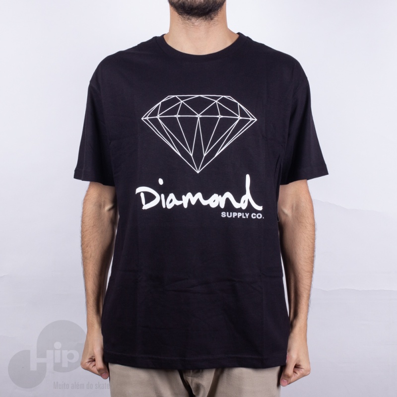 Camiseta Diamond Og Sign Preta