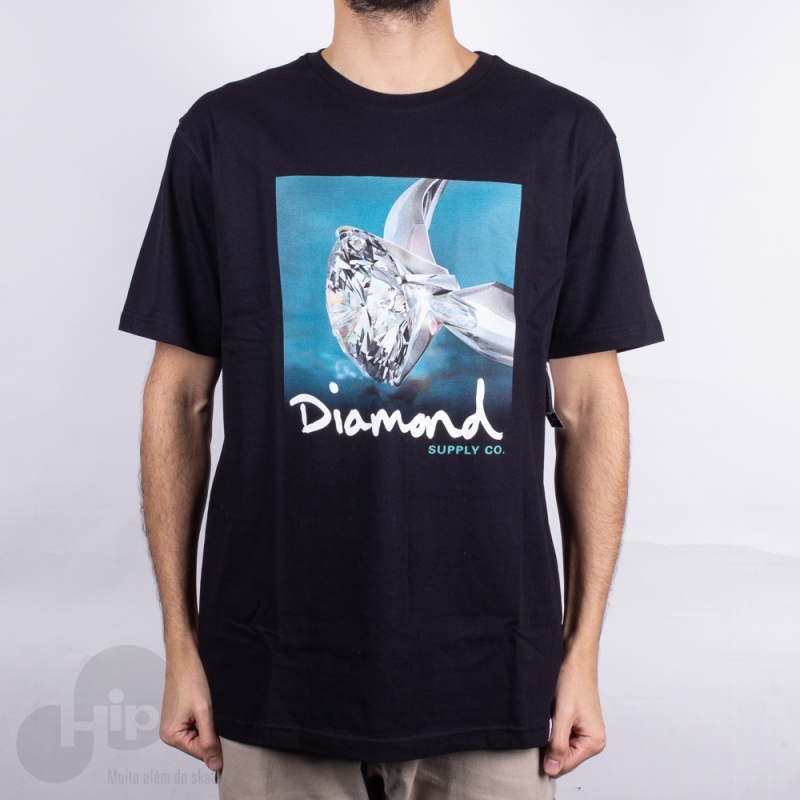 Camiseta Diamond Shimmer Preta