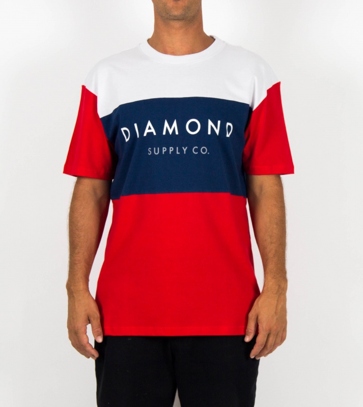 Camiseta Diamond Yacht Azul/vermelha