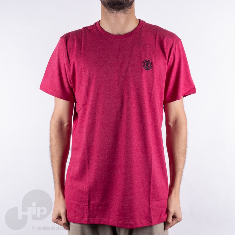 Camiseta Element Logo Basic Rosa