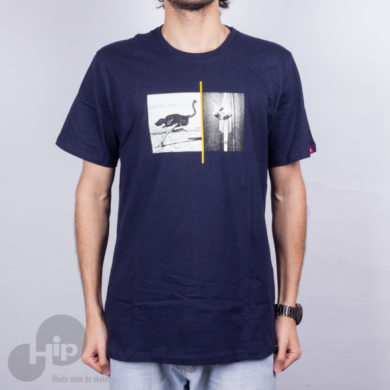 Camiseta Element X Nat Geo Ostrich Apse Azul Escuro