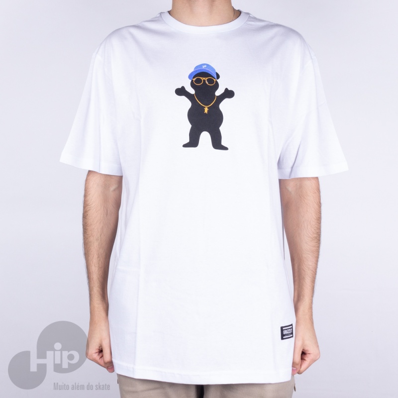 Camiseta Grizzly Boo Johson Pro Bear Branca
