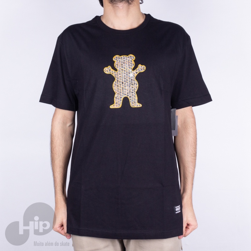 Camiseta Grizzly Brandon Biebel Pro Bear Preta