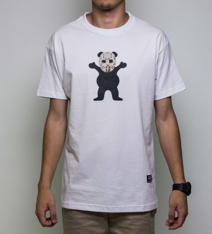 Camiseta Grizzly Chris Joslin Og Bear Branca
