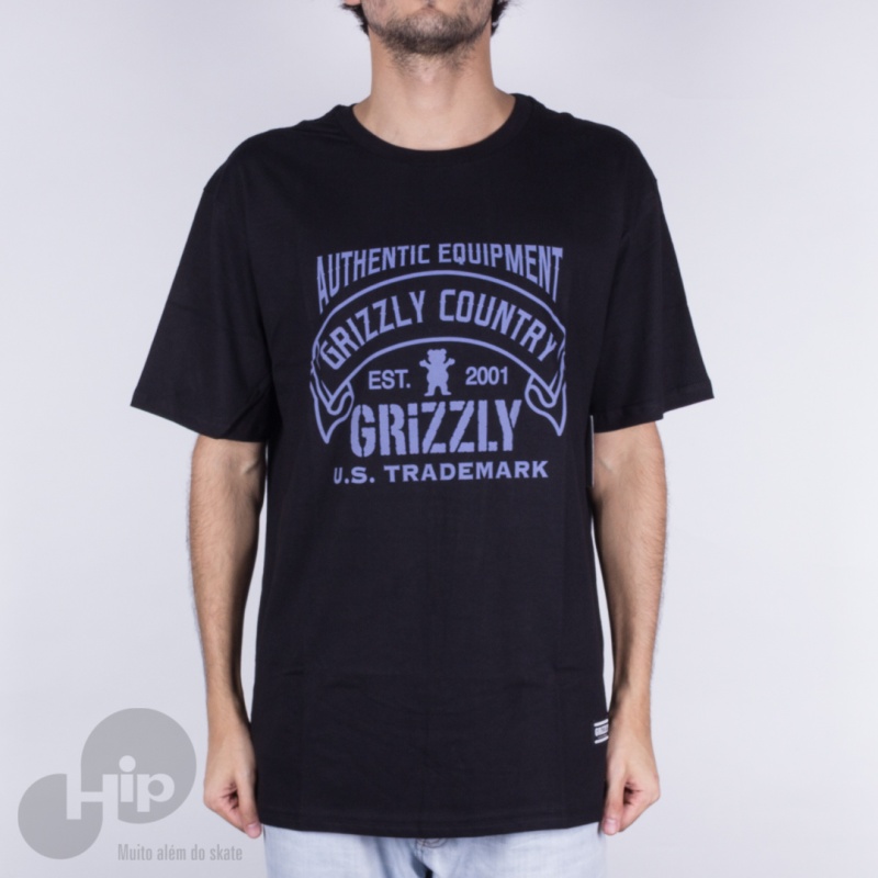 Camiseta Grizzly Country Preta