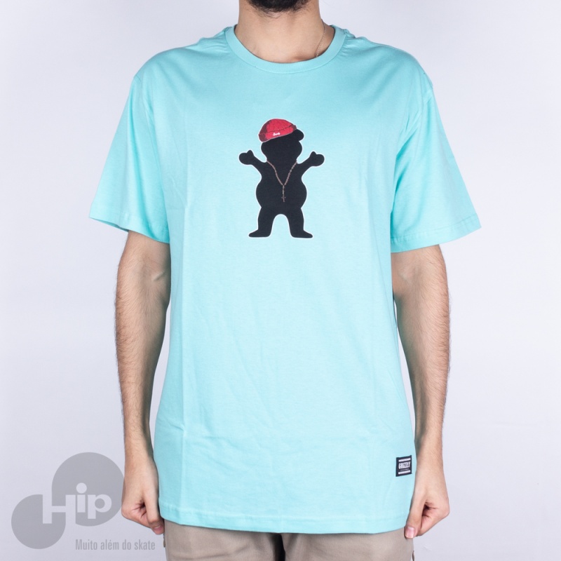 Camiseta Grizzly Diego Najera Pro Bear Azul Claro