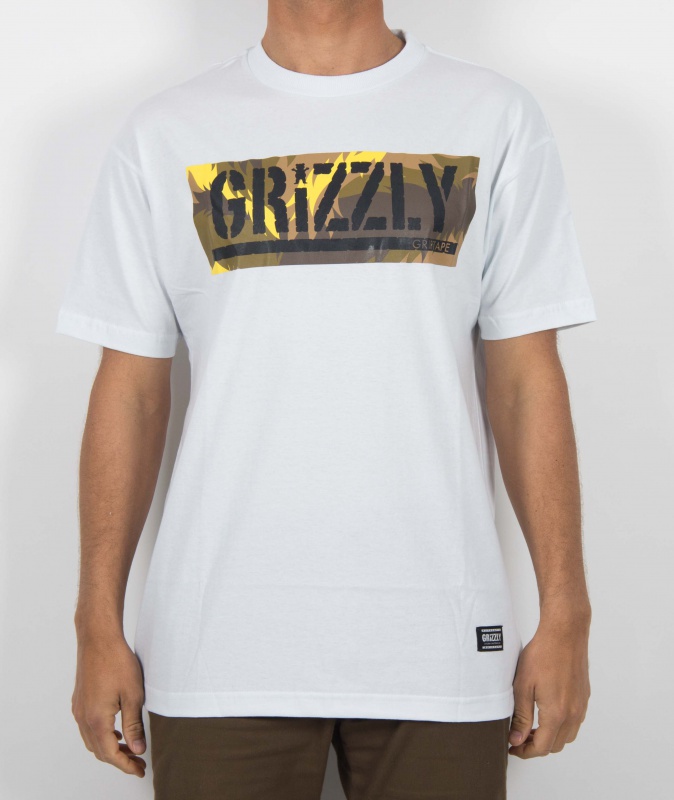 Camiseta Grizzly Fur Box Branca