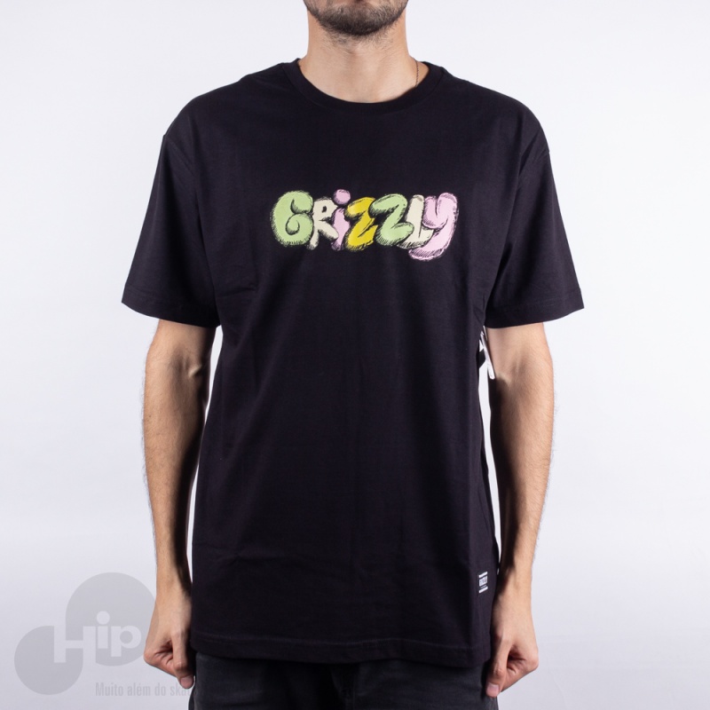 Camiseta Grizzly Fuzzy Preta