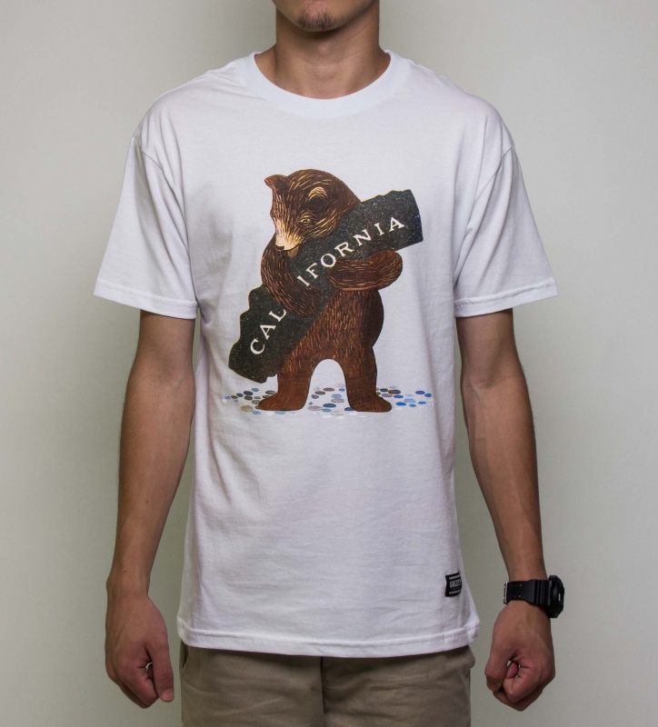 Camiseta Grizzly Loves Cali Branca