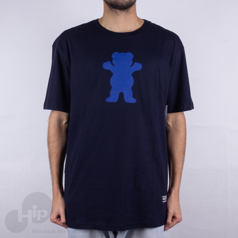 Camiseta Grizzly Og Bear Azul Escuro