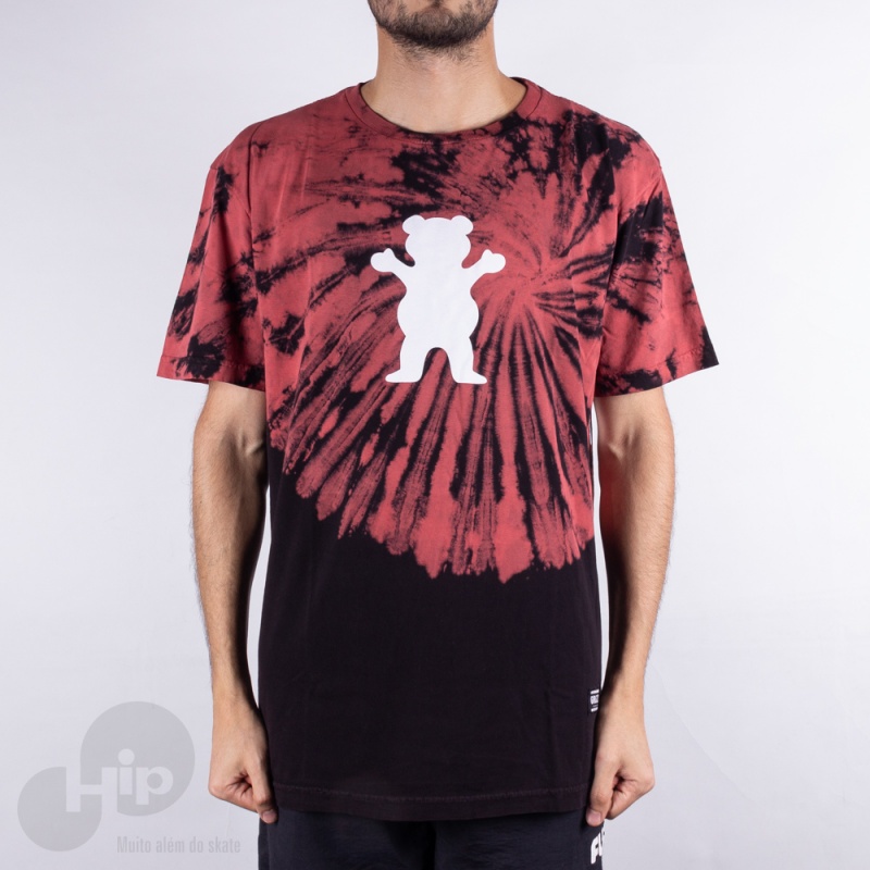 Camiseta Grizzly Og Bear Fruit Punch Vermelha