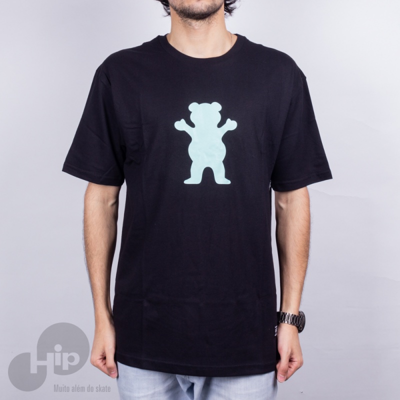 Camiseta Grizzly Og Bear Logo Preta