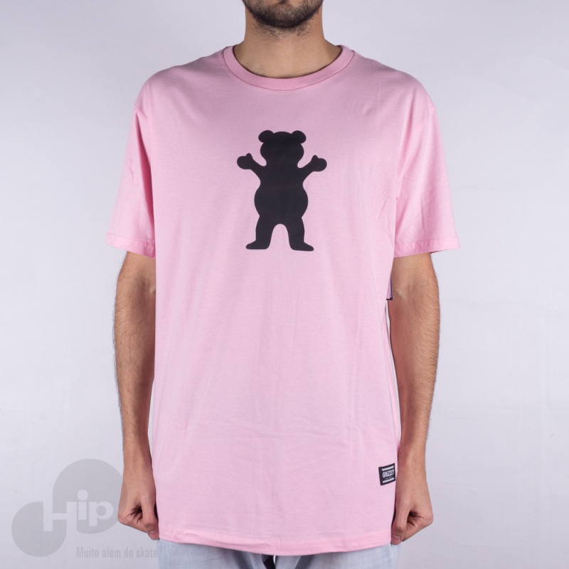 Camiseta Grizzly Og Bear Rosa