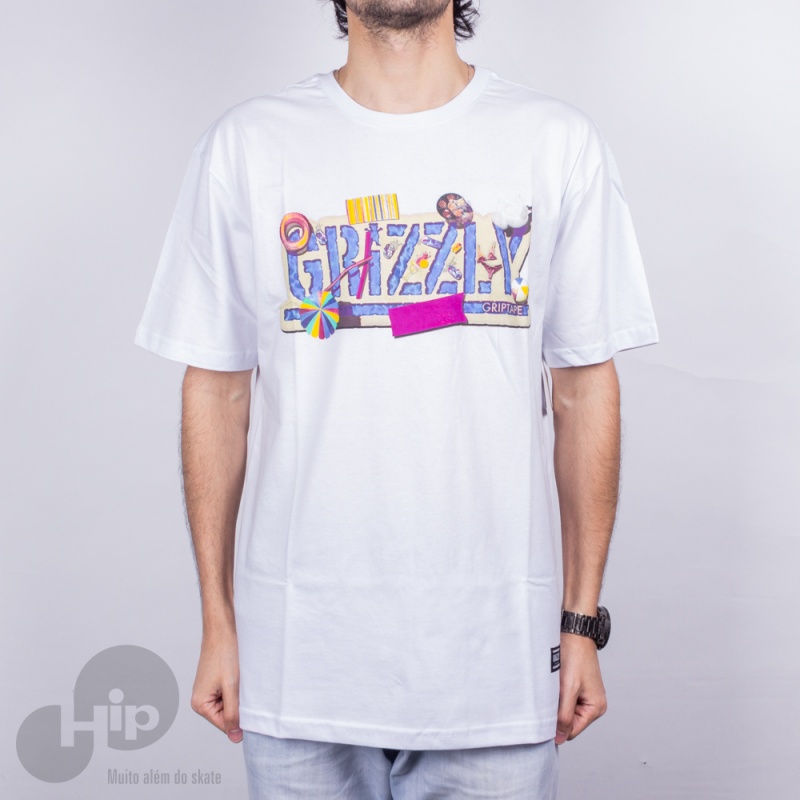 Camiseta Grizzly Pool Party Branca