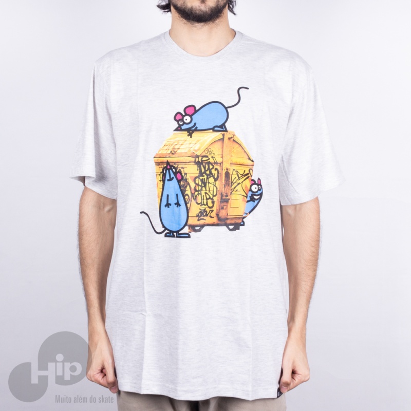 Camiseta Hocks Lixeira Cinza Escuro