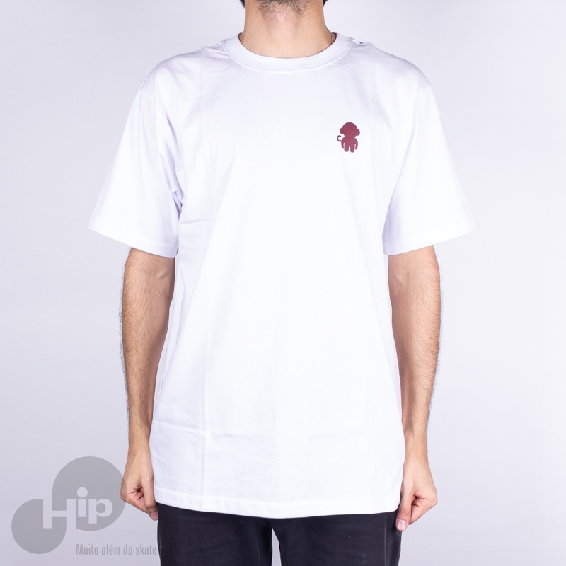 Camiseta Improve Monkey Logo Branca