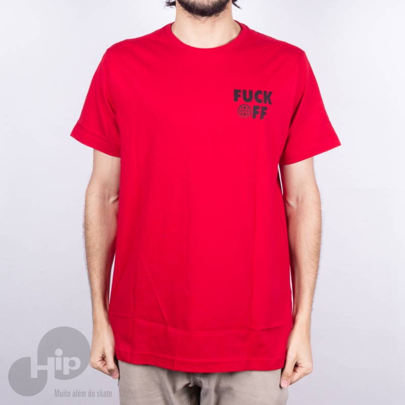 Camiseta Independent Fuck Off Vermelha