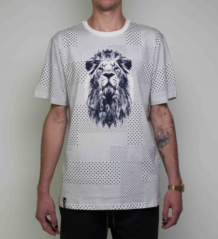 Camiseta Lrg Lion Hustle Branca