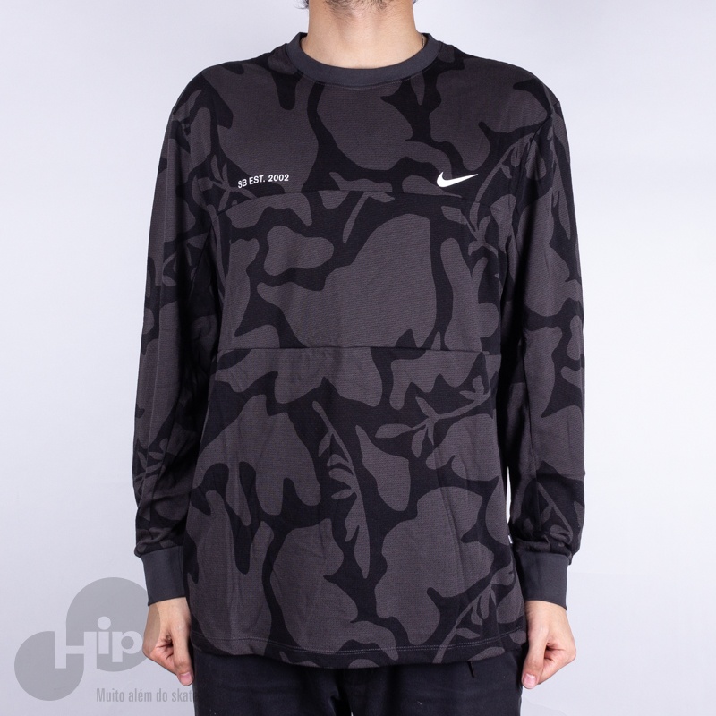 Camiseta Manga Longa Nike Bq9379-060 Preta