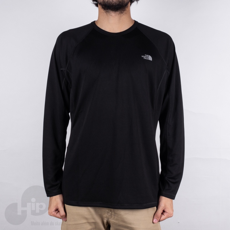 Camiseta Manga Longa Warm The North Face Preta