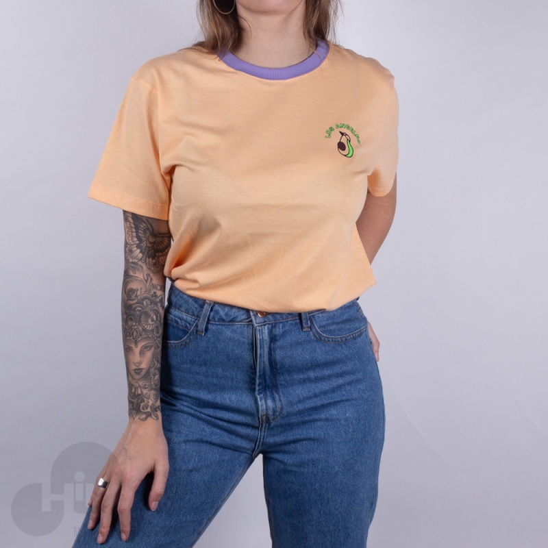 Camiseta New Era Fruit Avocado Los Angeles Laranja