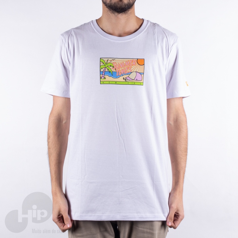 Camiseta New Era Summer Times Beach Branca