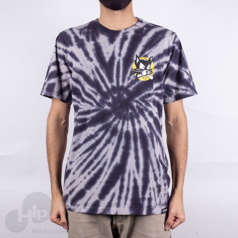 Camiseta New Skate Tie Dye Hq Azul Escuro