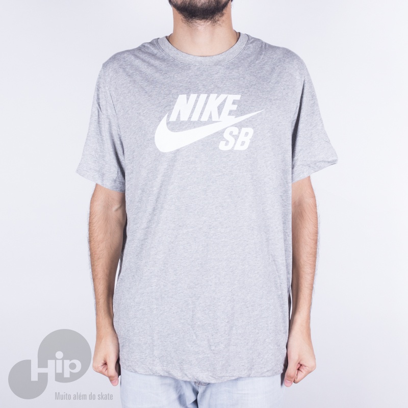Camiseta Nike Sb Dri-Fit Cinza Claro