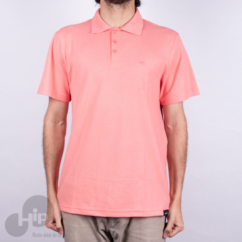 Camiseta Polo Hocks Colors Rosa
