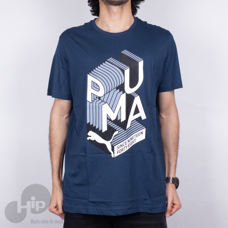 Camiseta Puma 580193 38 Azul Escuro