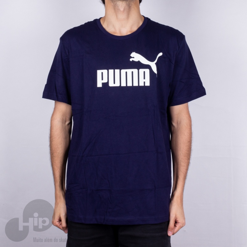 Camiseta Puma Essentials Azul Escuro