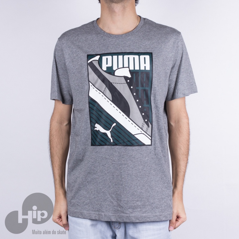 Camiseta Puma Sneaker 85047403 Cinza Claro