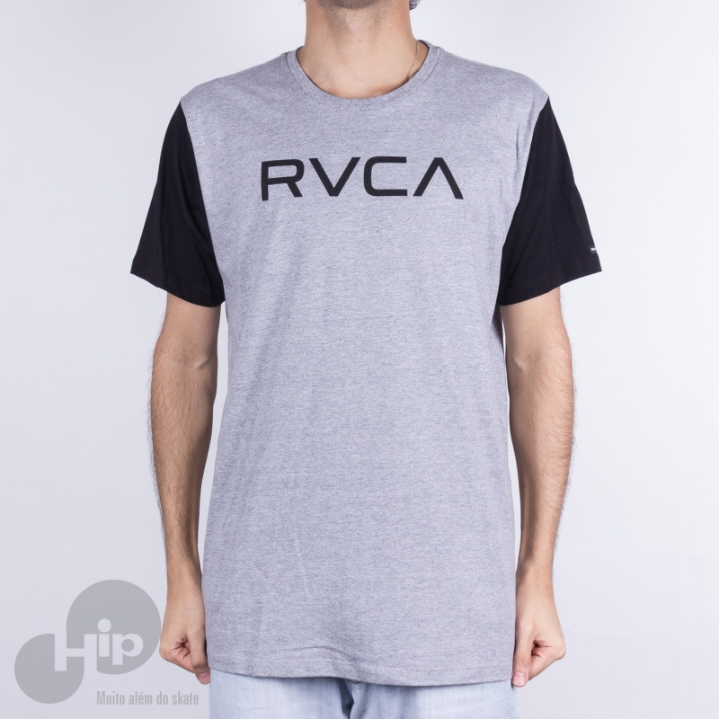 Camiseta Rvca Big Cinza Claro