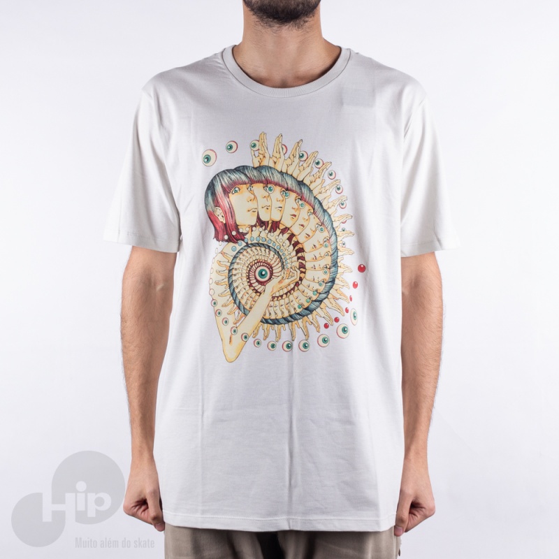 Camiseta Rvca Shintaro Spiral Branca